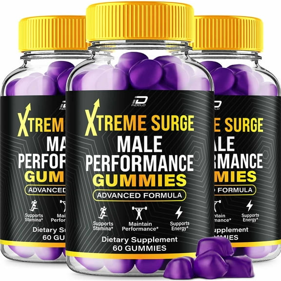 Xtreme Surge Gummies for Men  XtremeSurge Gummy Natural Blend Reviews, 3 Pack, 180 Gummies