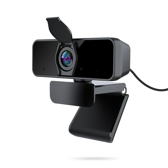 Xtreme Tech 1080P Web Camera With Privacy Cover, Noise Reduction Mic, USB-Powered, Computer and Laptop