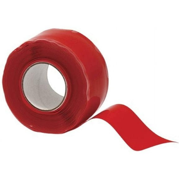 Xtreme Ultra Bond Self-Fusing Silicone Rubber Insulating & Repair Tape - 1 Inch Width x 10 Feet Length - 3 Rolls - Color: Red