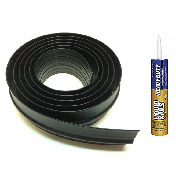 Xtreme Weather Guard Garage Door Threshold Black - 16' Kit