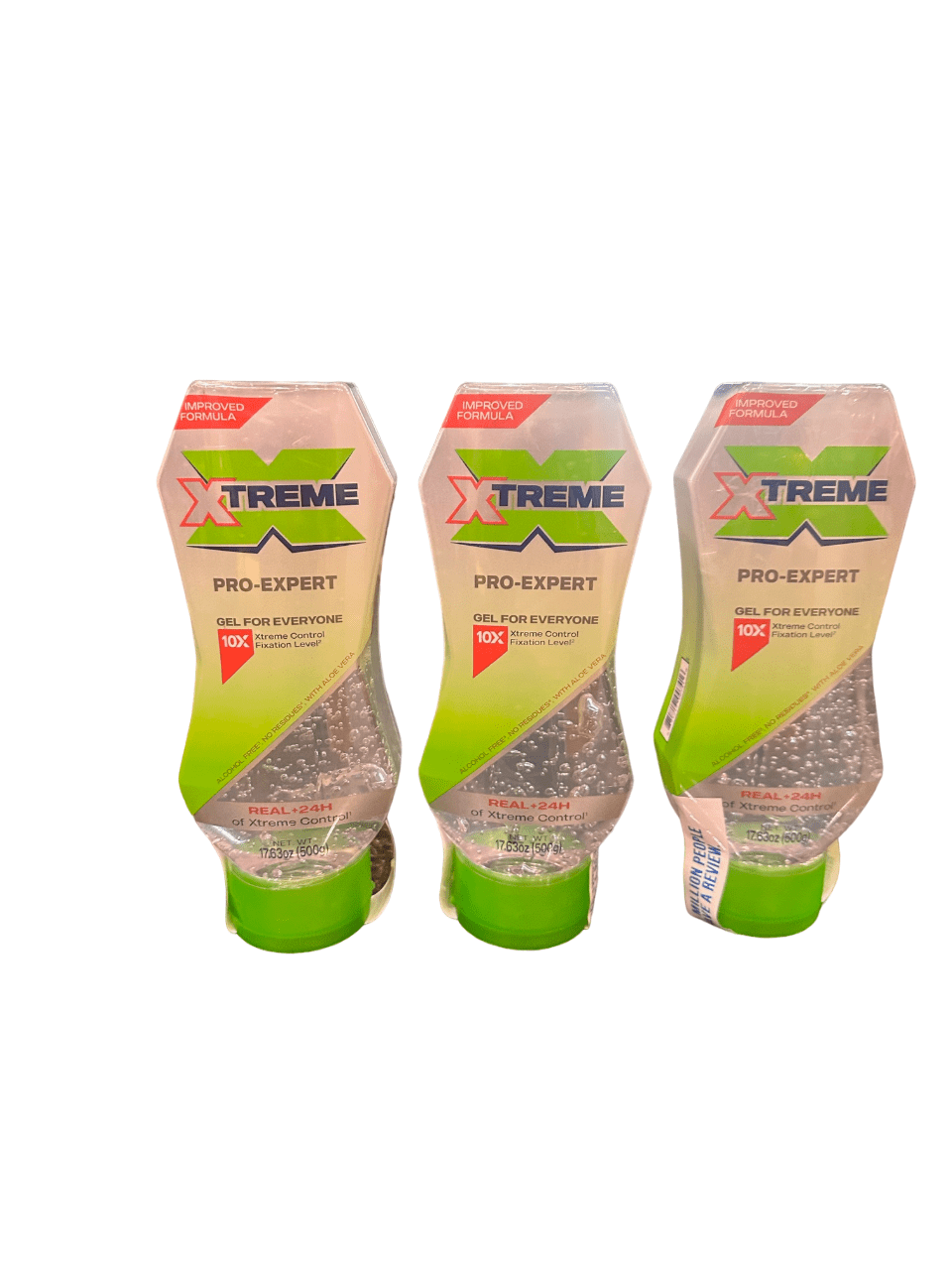 Xtreme Wet Line Gel Clear XHold Squeeze Tube, 17.64 oz (Pack of 3