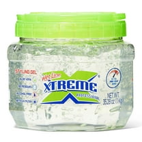 Xtreme Wet Line Professional Shine Enhancing Jar Hair Styling Gel with Aloe, 35.27 oz