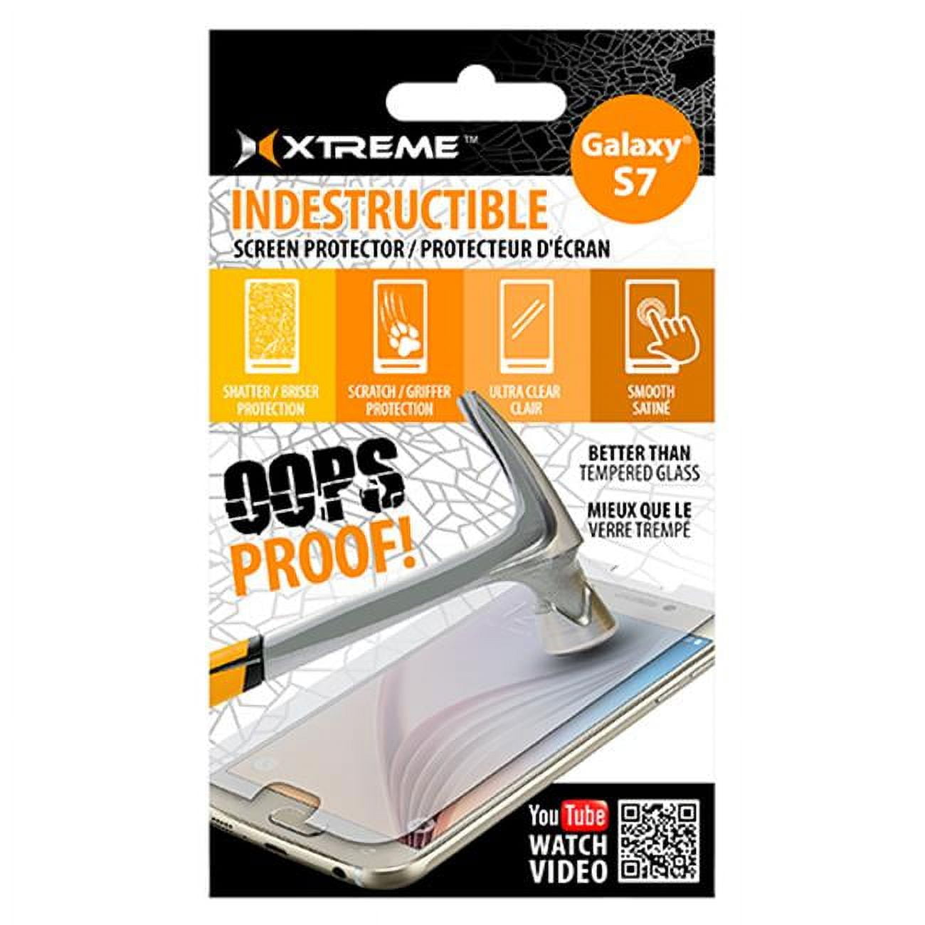 Xtreme XIP5-1005-CLR Samsung Galaxy Indestructible Screen Clear
