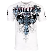 XTREME COUTURE BY Affliction Men's T-Shirt INHUMAN SKULLS Biker Sand S