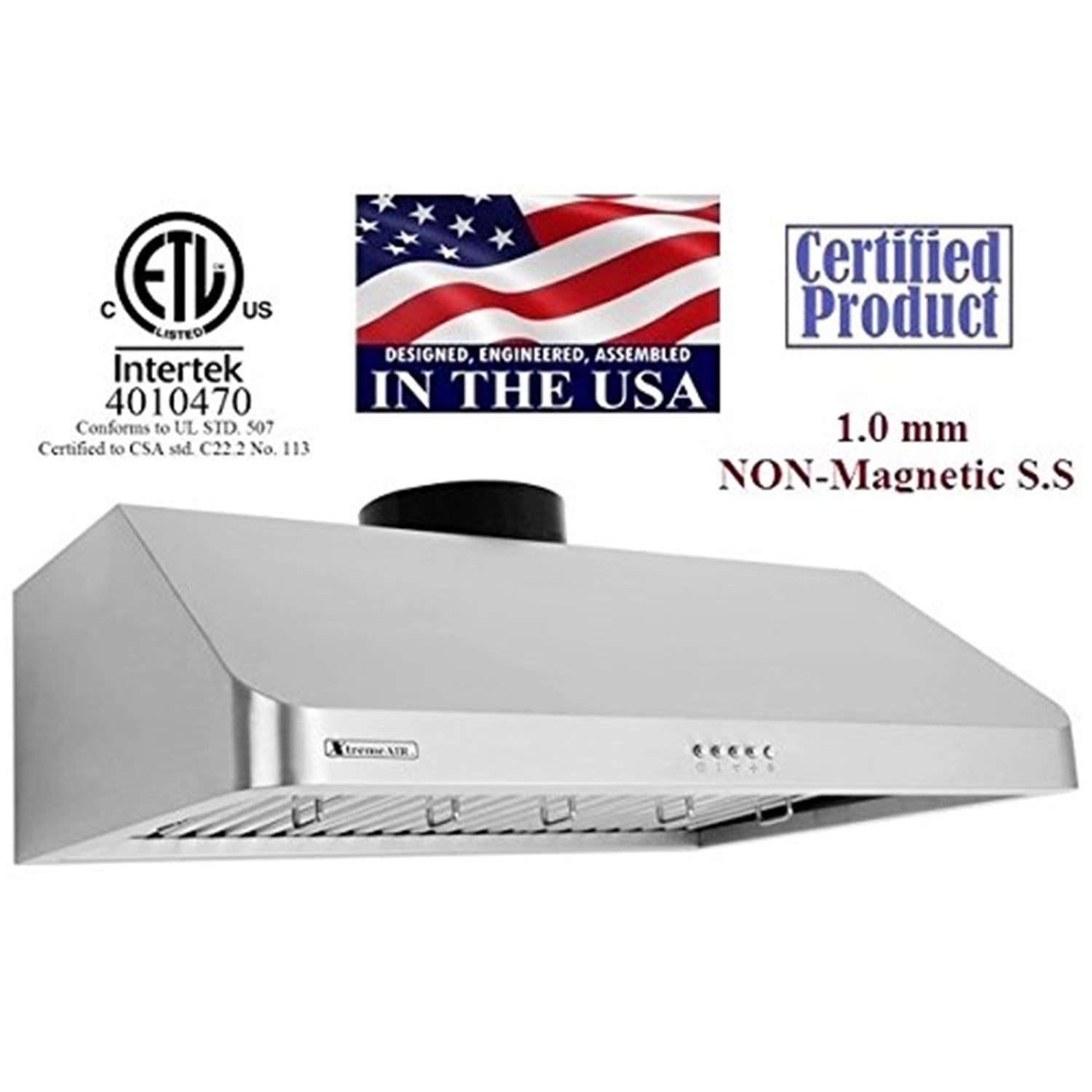 XtremeAir 30'' Stainless Steel Under Cabinet Range Hood