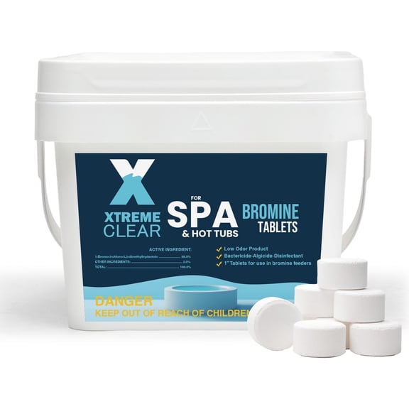 XtremeClear™ 1” Pool & Spa Water Care Tablets, Fast-Dissolving Formula, 5 lb Bucket