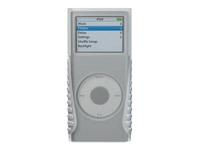 XtremeMac TuffWrap Accent - Case for player - silicone - white, translucent - for Apple iPod nano