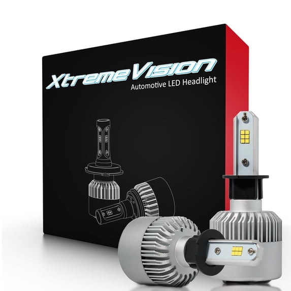 XtremeVision 7G 72W 16,000LM - H3 LED Headlight Conversion Kit - 6500K CSP LED - 2017 Model