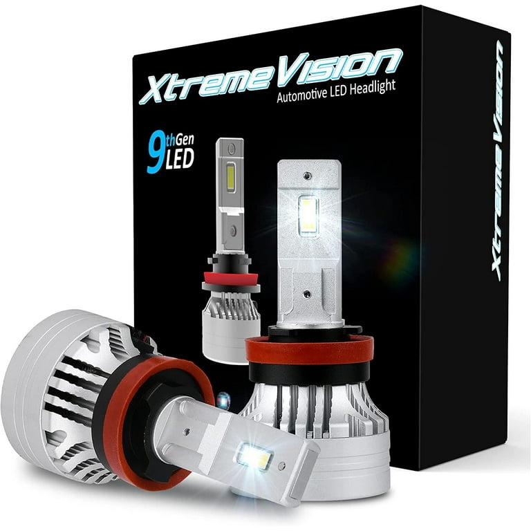 XtremeVision 9G H11 LED Headlight Bulb - 90W LED Conversion Kit