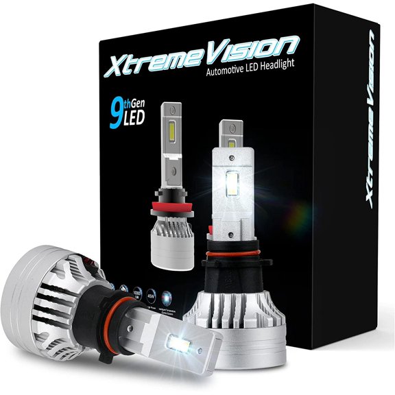 XtremeVision 9G P13W 12277 SH23W LED Foglight Bulb - 90W LED Conversion Kit - 500% Brighter - 6500K - 20000LM - 1 Pair - Plug and Play