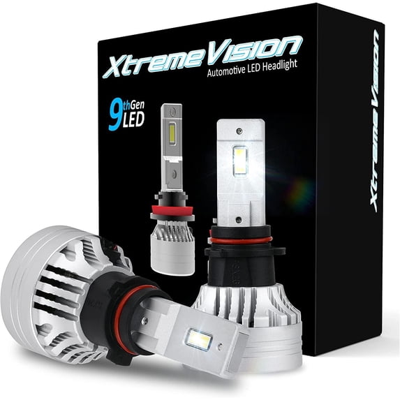 XtremeVision 9G PSX26W 12278 H28W LED Foglight Bulb - 90W LED Conversion Kit - 500% Brighter - 6500K - 20000LM - 1 Pair - Plug and Play