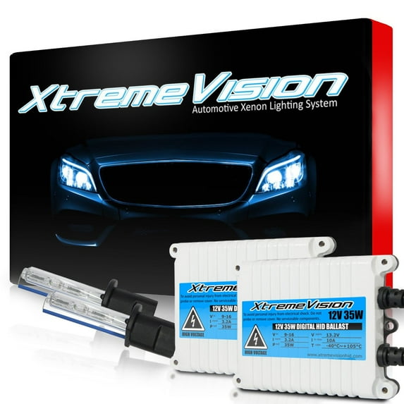 XtremeVision AC 35W HID Kit Xenon Light Headlight Fog H1 15000K - Pink