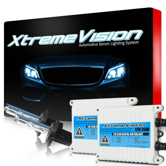 XtremeVision AC 35W HID Kit Xenon Light Headlight H7 12000K - Purple