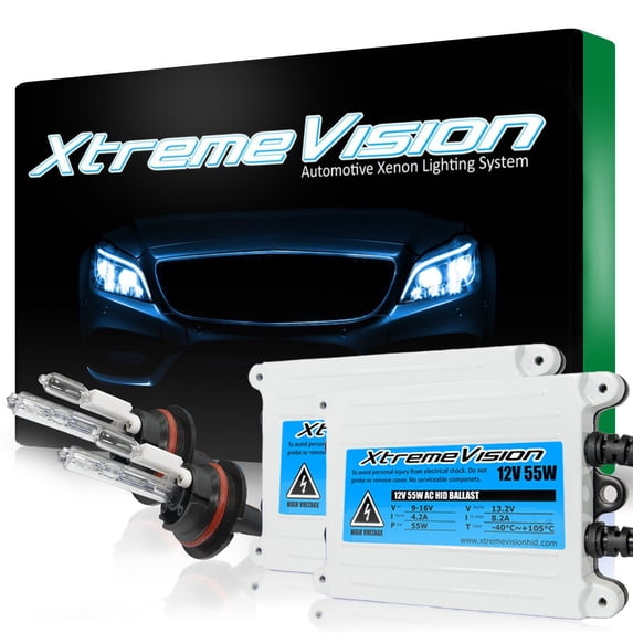 XtremeVision AC 55W HID Kit Xenon Light Headlight 9007 Bi-Xenon 6000K - Light Blue
