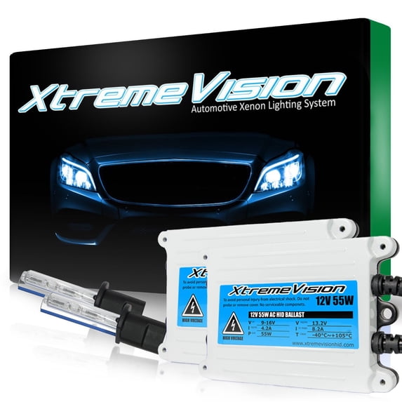 XtremeVision AC 55W HID Kit Xenon Light Headlight H10 10000K - Dark Blue