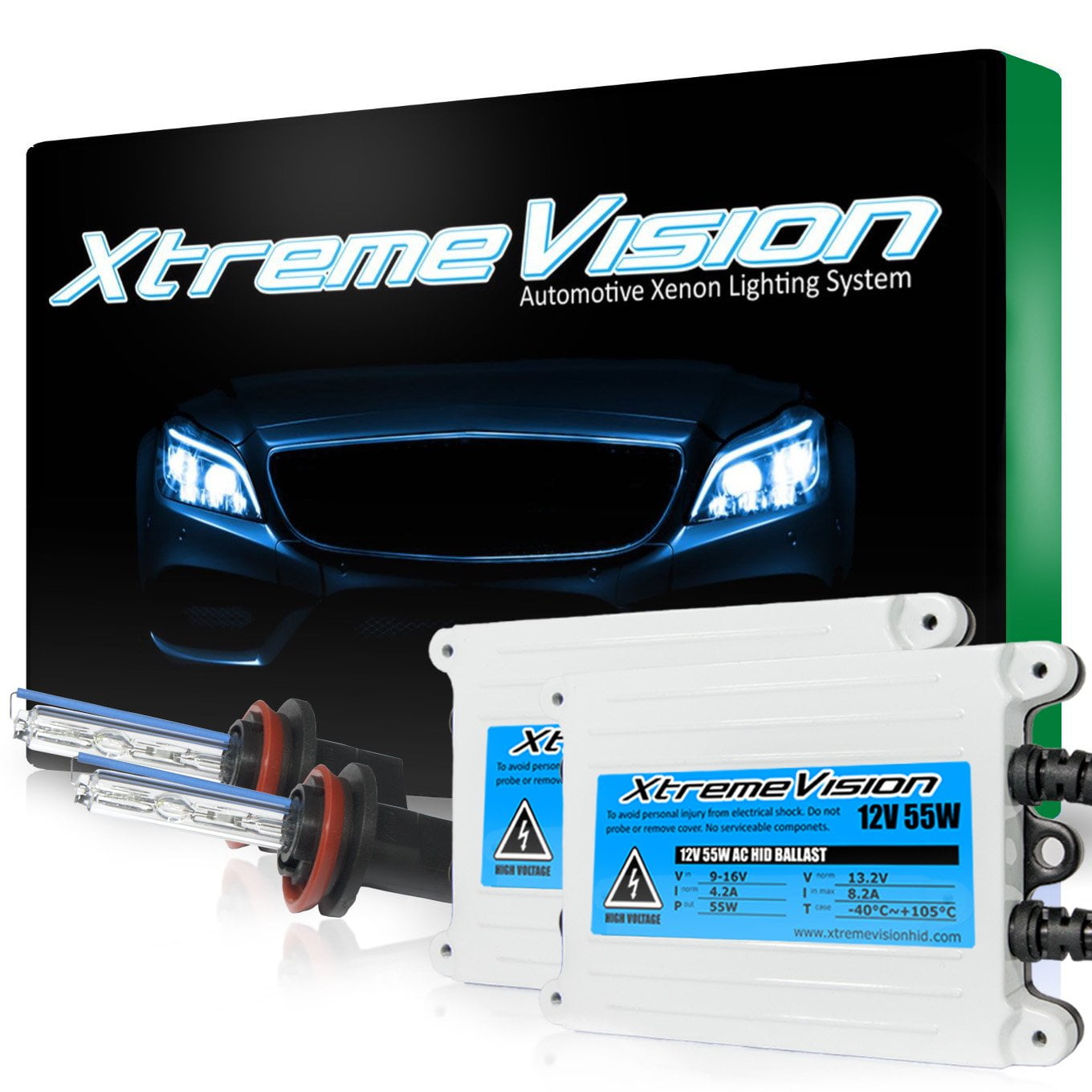 Xp Hid Lighting XtremeVision AC 55W HID Kit Xenon Light Headlight H11 6000K - Light ...