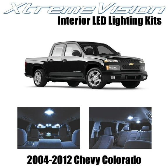 XtremeVision Chevy Colorado 2004-2012 12 Pieces Cool White Premium Interior LED Kit Package + Installation Tool Tool