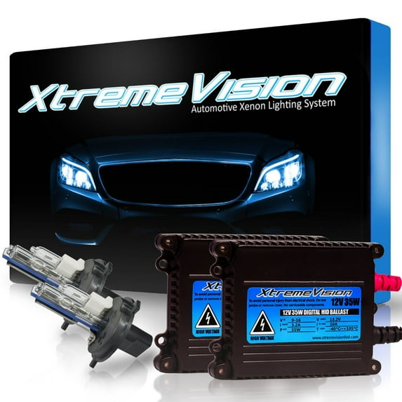 XtremeVision DC 35W HID Kit Xenon Light Headlight H4 Bi-Xenon 6000K - Light Blue