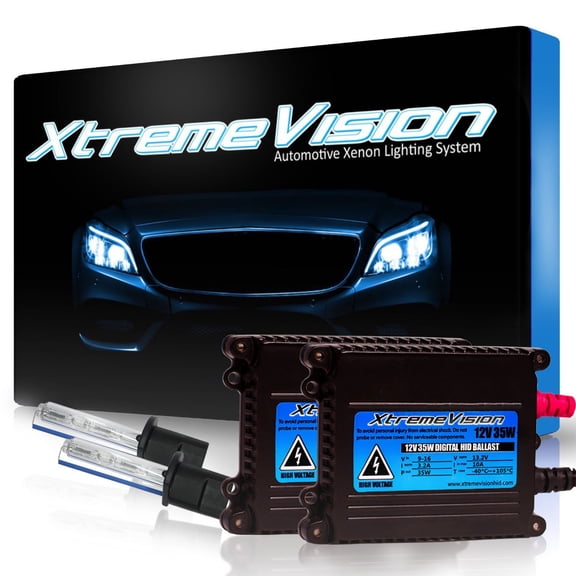XtremeVision DC 35W HID Xenon Conversion Kit with Premium Slim Ballast - H1 3000K - Golden Yellow - 2 Year Warranty