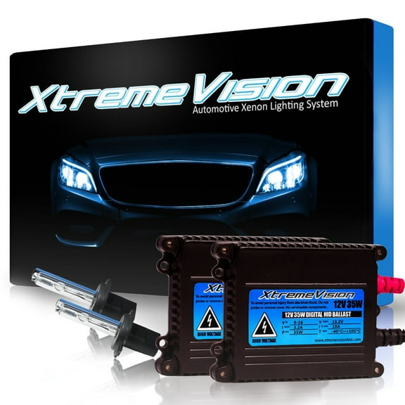 XtremeVision DC 35W HID Xenon Conversion Kit with Premium Slim Ballast - H7 10000K - Dark Blue - 2 Year Warranty