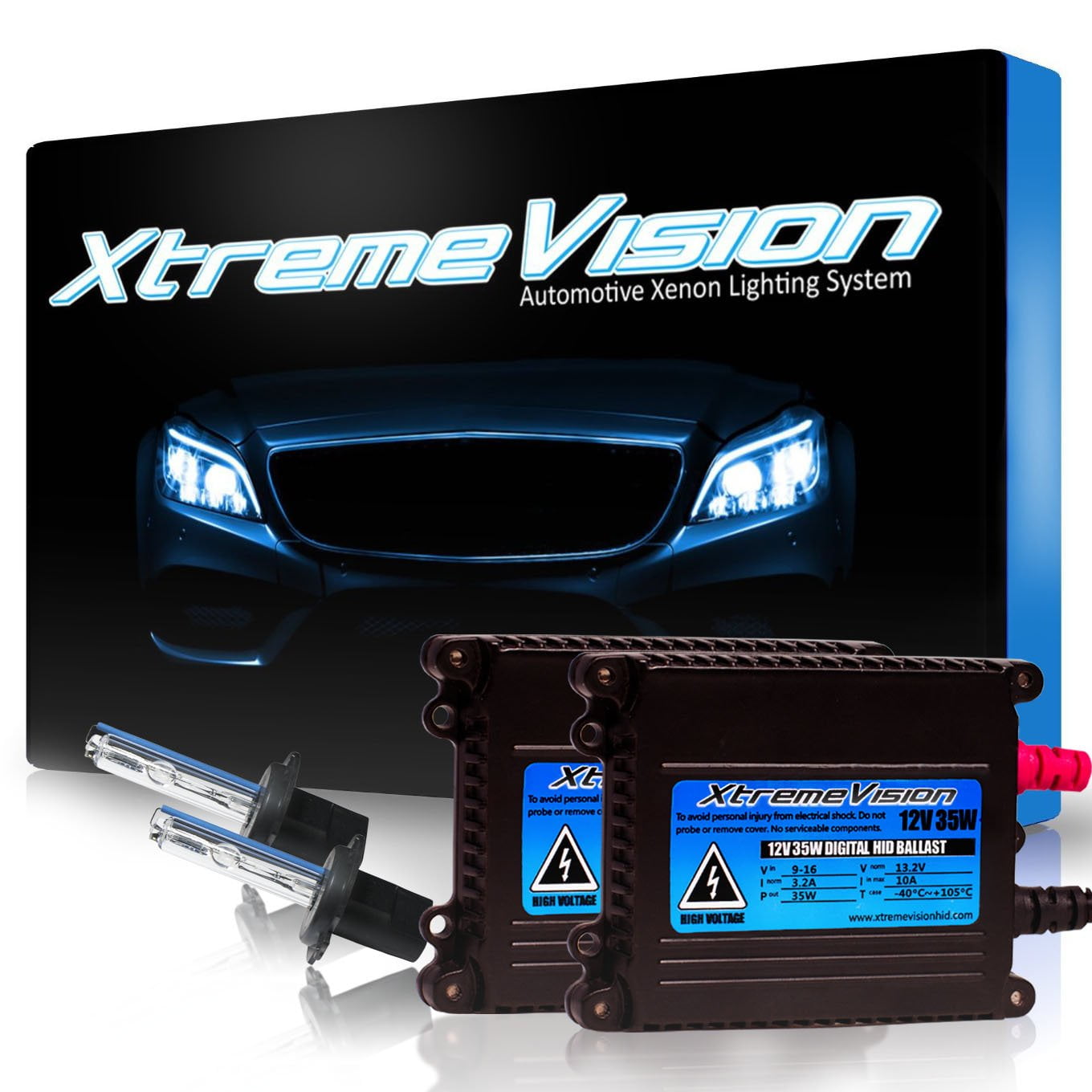 XtremeVision HID Kit Xenon Light Headlight H7 30000K - Deep Blue 
