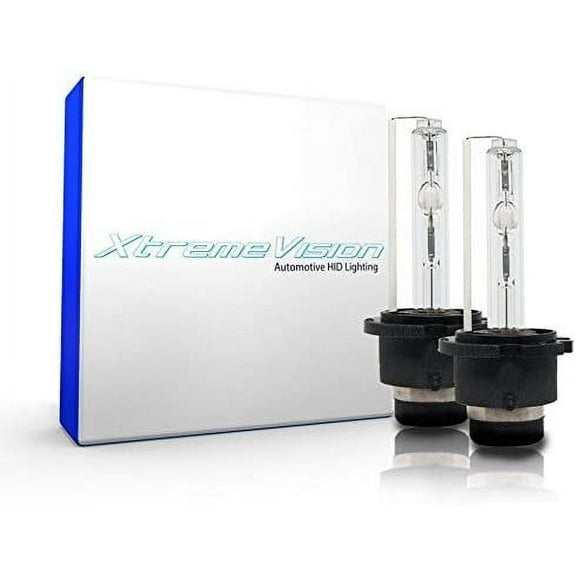 XtremeVision HID Xenon Replacement Bulbs - D2S / D2R / D2C - 8000K Medium Blue 1 Pair - 2 Year Warranty