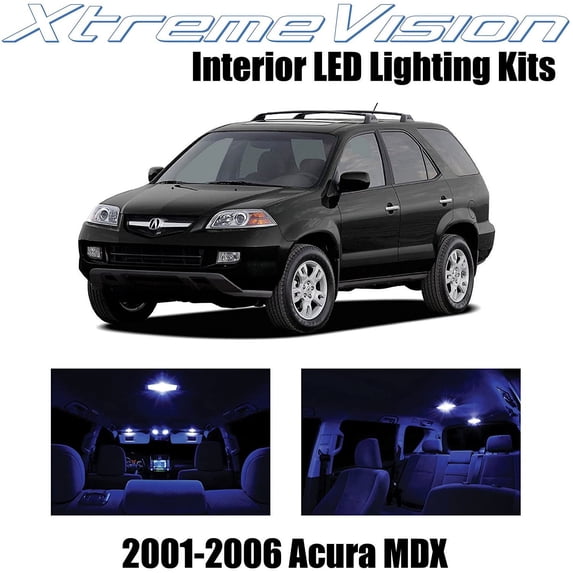 XtremeVision Interior LED for Acura MDX 2001-2006 14 pcs Blue Interior LED Kit + Installation Tool