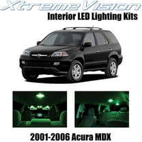 XtremeVision Interior LED for Acura MDX 2001-2006 14 pcs Green Interior LED Kit   Installation Tool