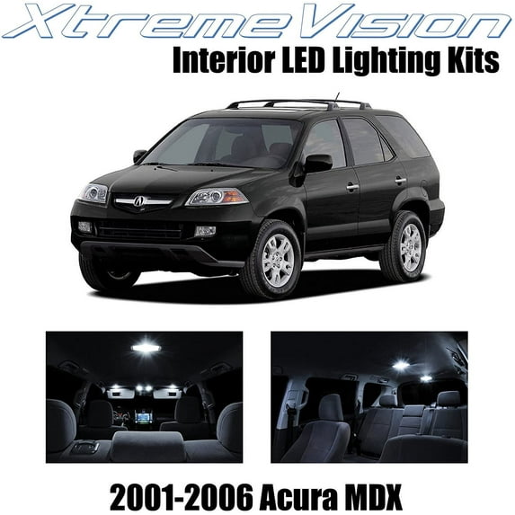 XtremeVision Interior LED for Acura MDX 2001-2006 14 pcs Pure White Interior LED Kit + Installation Tool