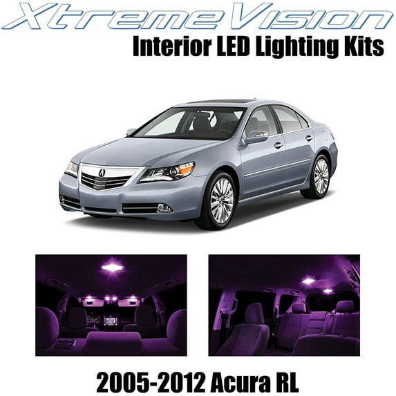 XtremeVision Interior LED for Acura RL 2005-2012 9 pcs Pink Interior LED Kit + Installation Tool