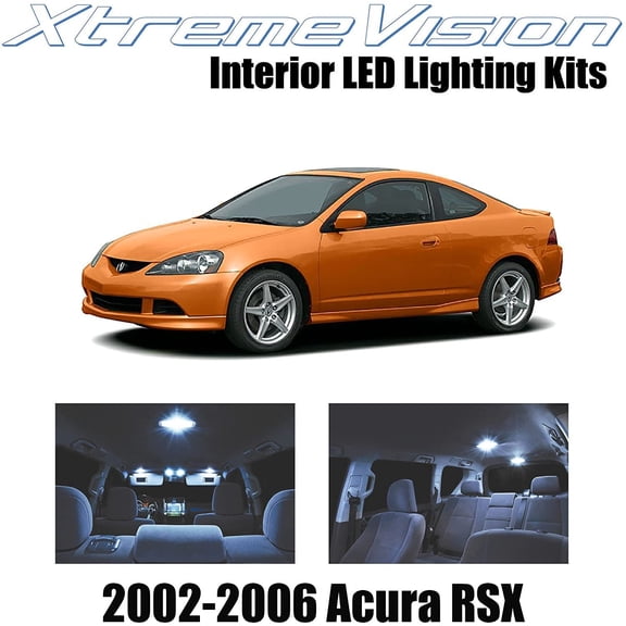 XtremeVision Interior LED for Acura RSX 2002-2006 10 pcs Cool White Interior LED Kit + Installation Tool