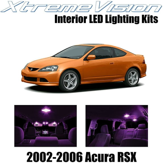 XtremeVision Interior LED for Acura RSX 2002-2006 10 pcs Pink Interior LED Kit + Installation Tool