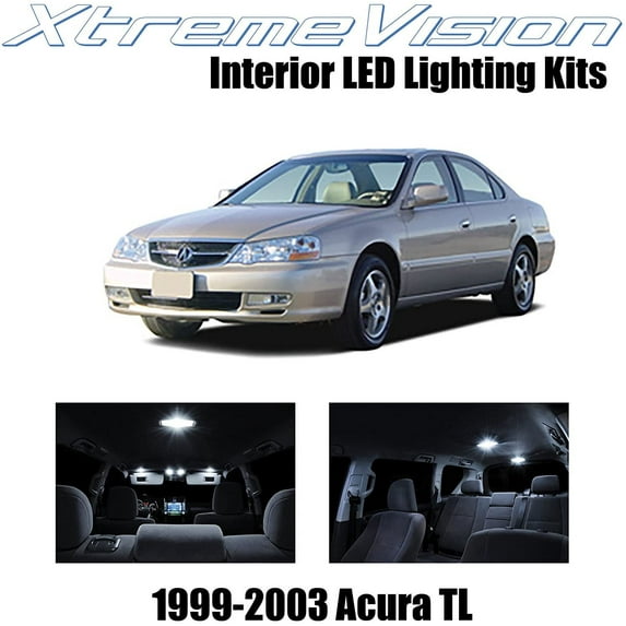 XtremeVision Interior LED for Acura TL 1999-2003 10 pcs Pure White Interior LED Kit + Installation Tool