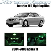 XtremeVision Interior LED for Acura TL 2004-2008 14 pcs Green Interior LED Kit   Installation Tool