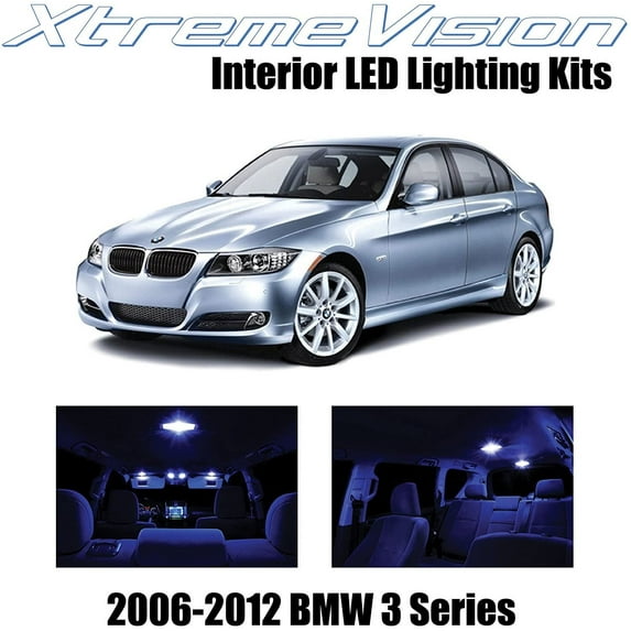 XtremeVision Interior LED for BMW 3 Series E90 E92 M3 2006-2012 18 pcs Blue Interior LED Kit + Installation Tool