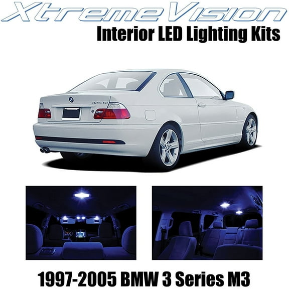 XtremeVision Interior LED for BMW 3 Series M3 1997-2005 14 pcs Blue Interior LED Kit + Installation Tool Tool