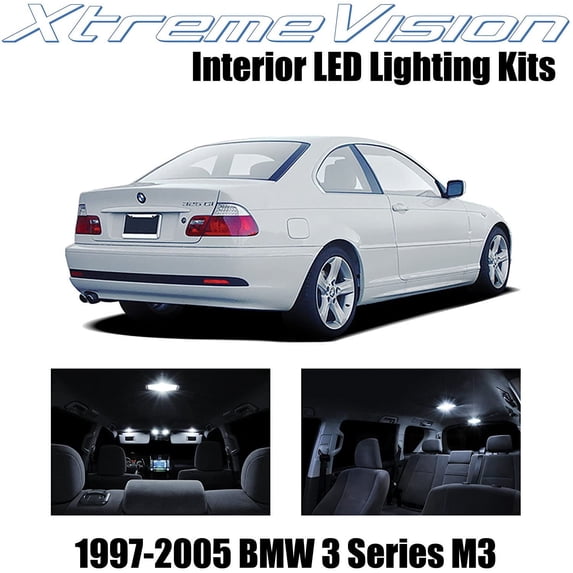 XtremeVision Interior LED for BMW 3 Series M3 1997-2005 14 pcs Pure White Interior LED Kit + Installation Tool Tool
