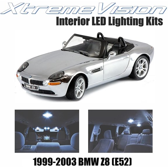 XtremeVision Interior LED for BMW Z8 E52 1999-2003 8 Pieces Cool White Interior LED Kit + Installation Tool