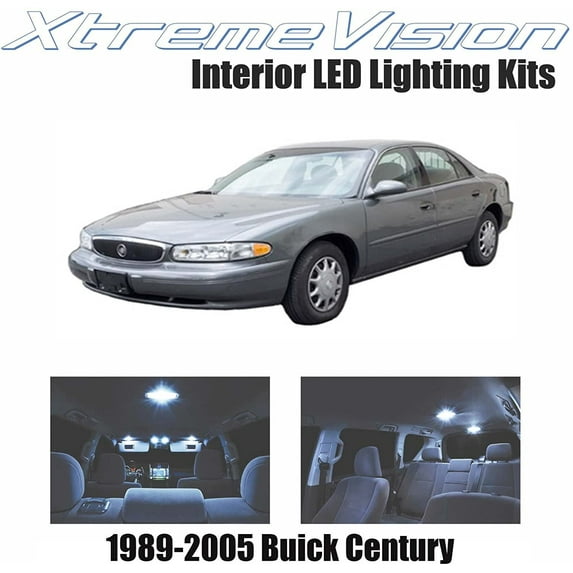 XtremeVision Interior LED for Buick Century 1989-2005 3 Pieces Cool White Interior LED Kit + Installation Tool