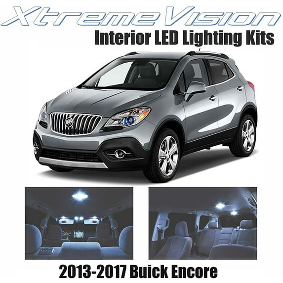 XtremeVision Interior LED for Buick Encore 2013-2017 5 Pieces Cool White Interior LED Kit + Installation Tool