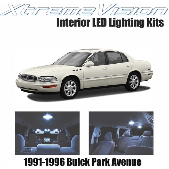 XtremeVision Interior LED for Buick Park Avenue 1991-1996 20 Pieces Cool White Interior LED Kit + Installation Tool