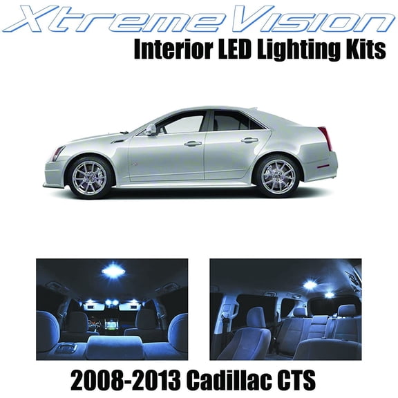 XtremeVision Interior LED for Cadillac CTS 2008-2013 (13 Pieces) Cool White Interior LED Kit + Installation Tool