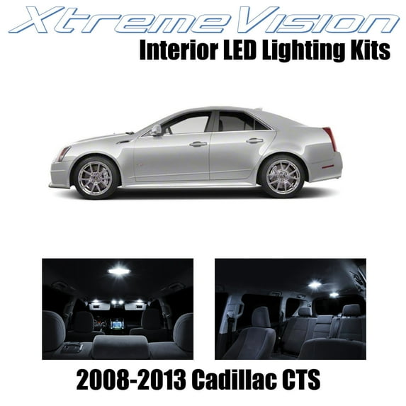 XtremeVision Interior LED for Cadillac CTS 2008-2013 16 pcs Pure White Interior LED Kit + Installation Tool