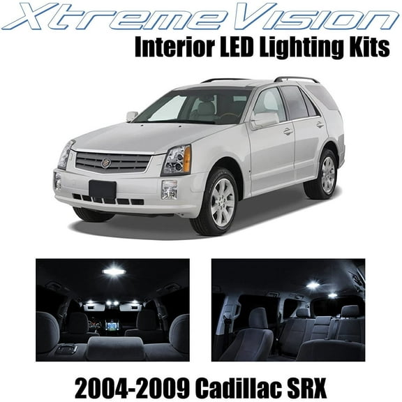 XtremeVision Interior LED for Cadillac SRX 2004-2009 12 pcs Pure White Interior LED Kit + Installation Tool