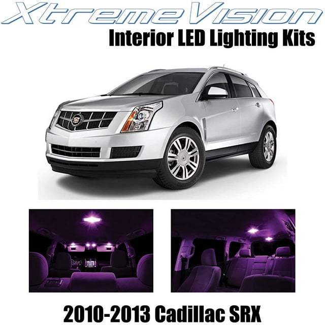 XtremeVision Interior LED for Cadillac SRX 2010-2013 15 pcs Pink Interior LED Kit + Installation Tool