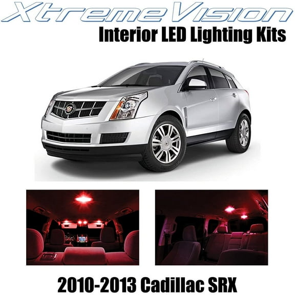 XtremeVision Interior LED for Cadillac SRX 2010-2013 15 pcs Red Interior LED Kit + Installation Tool