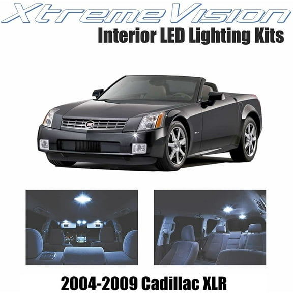 XtremeVision Interior LED for Cadillac XLR 2004-2009 6 Pieces Cool White Interior LED Kit + Installation Tool