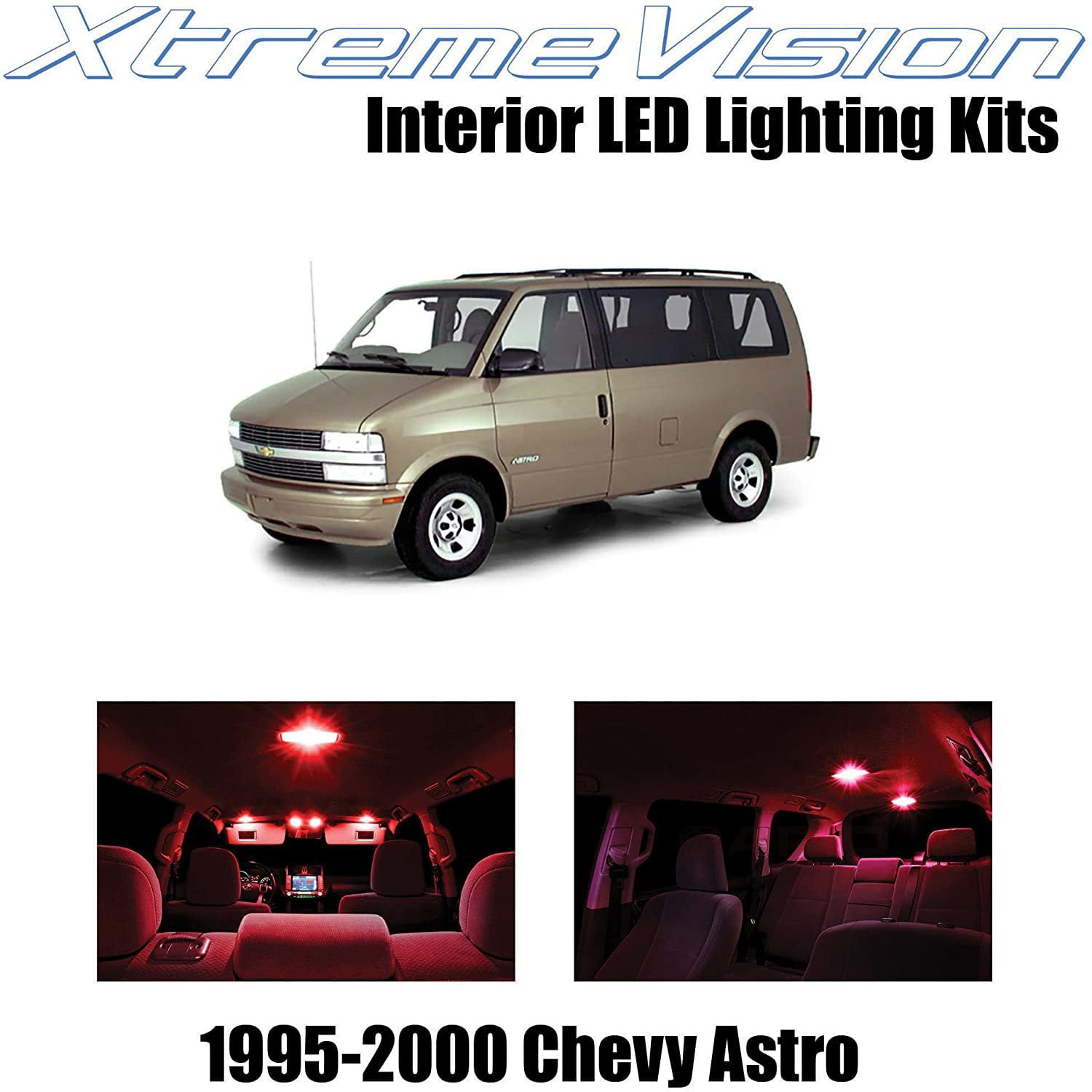 18x Pink Interior Map Dome Door LED Light Package Kit Fit 1995-2005 Chevy  Astro
