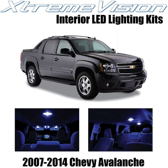 XtremeVision Interior LED for Chevy Avalanche 2007-2014 14 pcs Blue Interior LED Kit + Installation Tool