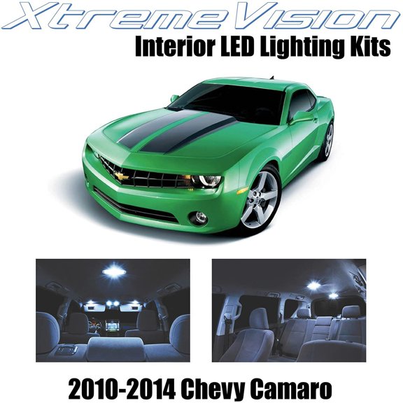 XtremeVision Interior LED for Chevy Camaro 2010-2014 6 pcs Cool White Interior LED Kit + Installation Tool